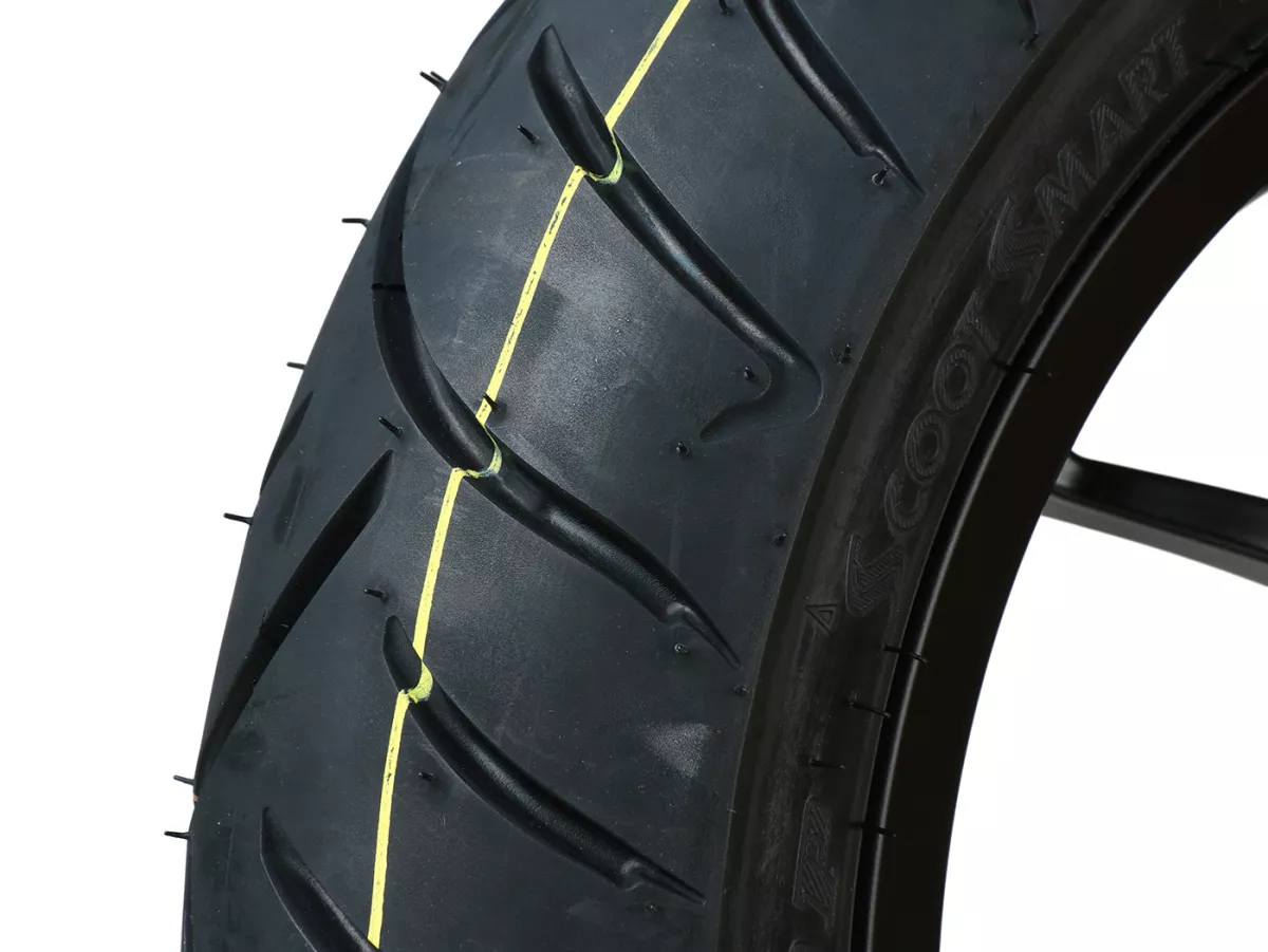 Komplett bakhjul -BGM PRO SPORT 13 tum- DUNLOP ScootSmart 2 130/70-13 - Vespa GTS, GTS Super, GTV, Sei Giorni, GT 60, GT, GT L 125-310cc - svart matt