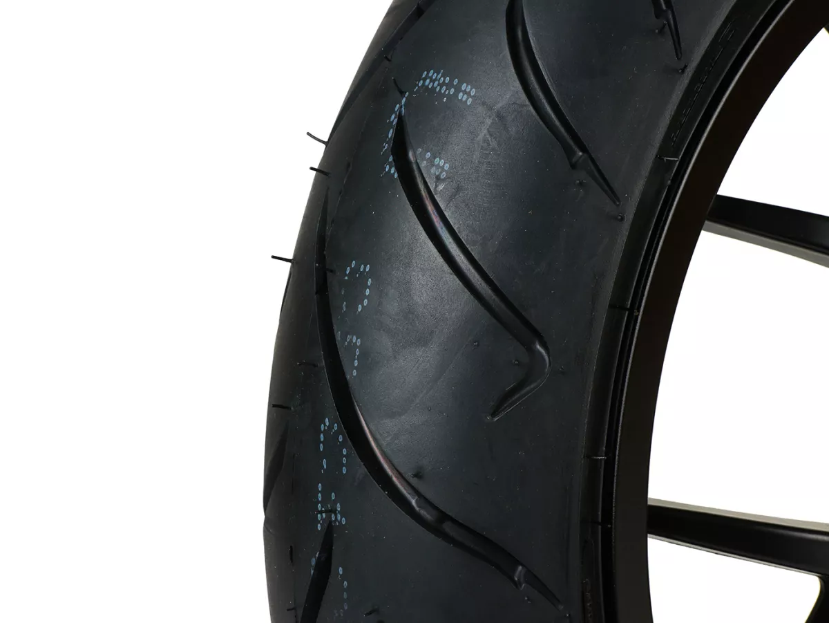 Llanta completa -BGM PRO SPORT 13 pulgadas- DUNLOP ScootSmart 130/60-13 - Vespa GTS, GTS Super, GTV, Sei Giorni, GT 60, GT, GT L 125-310cc - negro mate