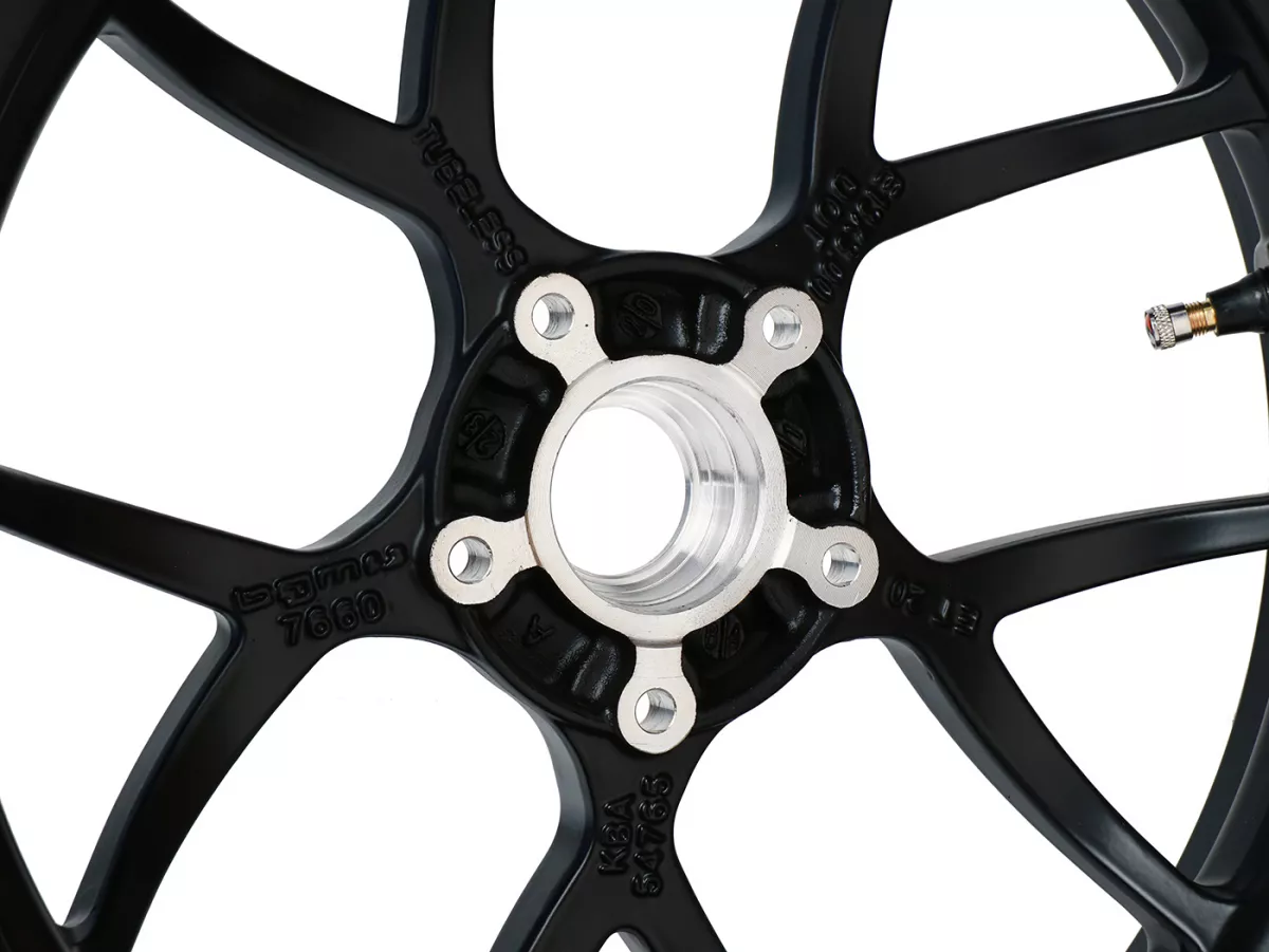 Complete wielset (voor+achter incl. montageset) -BGM PRO SPORT 13 inch- DUNLOP ScootSmart 120/70-13 + 130/70-13 - Vespa GTS, GTS Super, GTV, Sei Giorni, GT 60, GT, GT L 125-310cc - mat zwart