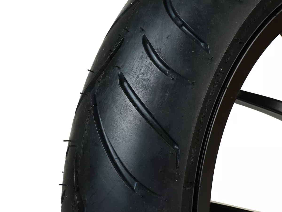 Complete wielset (voor+achter incl. montageset) -BGM PRO SPORT 13 inch- DUNLOP ScootSmart 120/70-13 + 130/70-13 - Vespa GTS, GTS Super, GTV, Sei Giorni, GT 60, GT, GT L 125-310cc - mat zwart