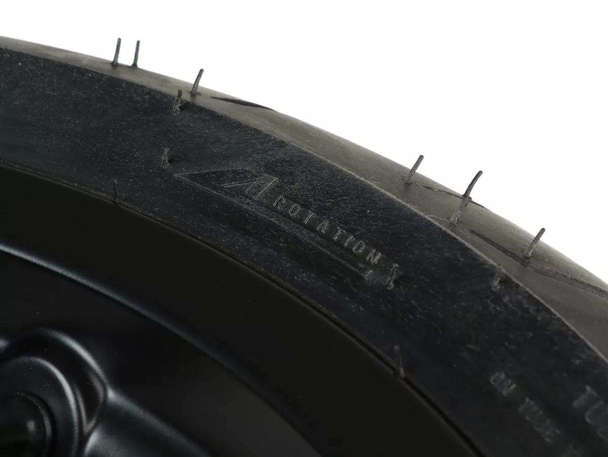 Complete wielset (voor+achter incl. montageset) -BGM PRO SPORT 13 inch- DUNLOP ScootSmart 120/70-13 + 130/70-13 - Vespa GTS, GTS Super, GTV, Sei Giorni, GT 60, GT, GT L 125-310cc - mat zwart