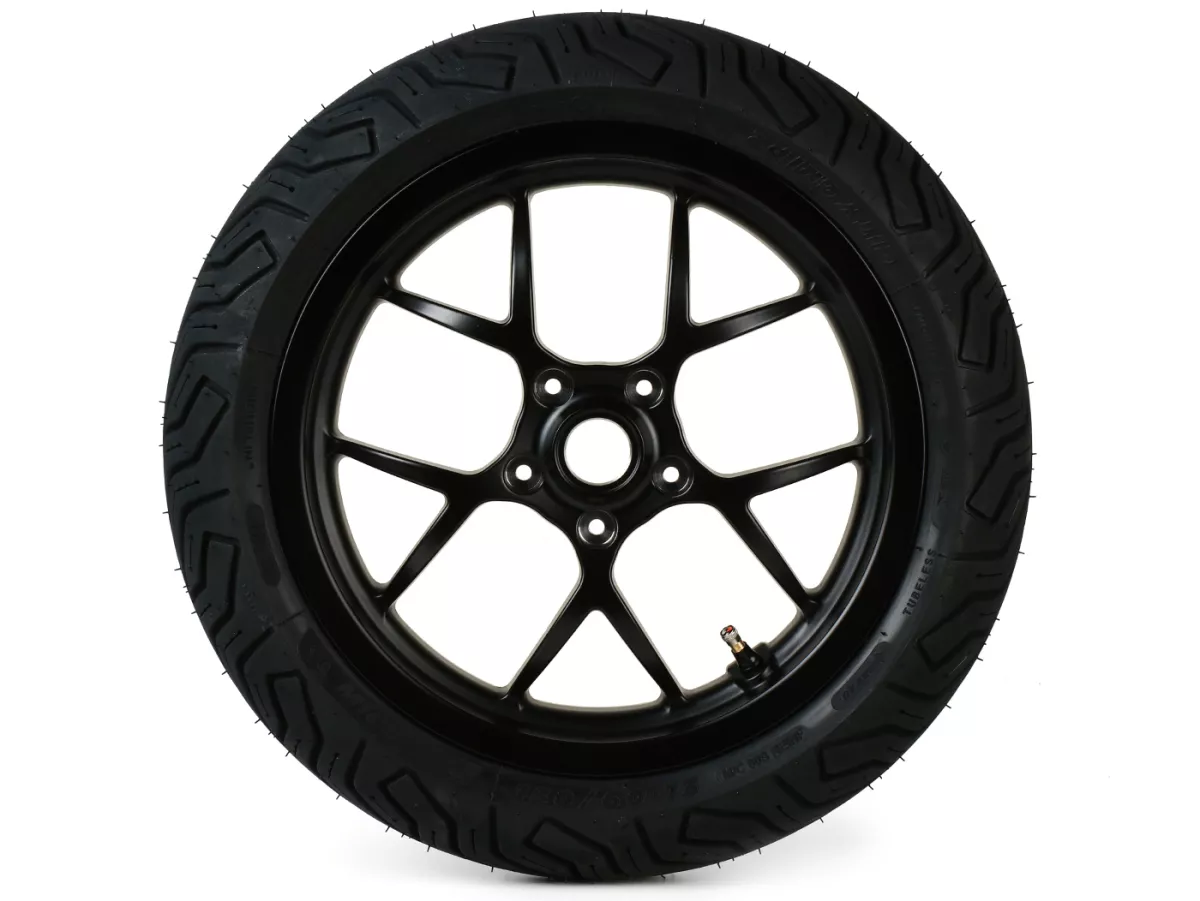 Llanta completa -BGM PRO SPORT 13 pulgadas- MICHELIN City Grip 2 140/60-13 - Vespa GTS, GTS Super, GTV, Sei Giorni, GT 60, GT, GT L 125-310cc - negro mate