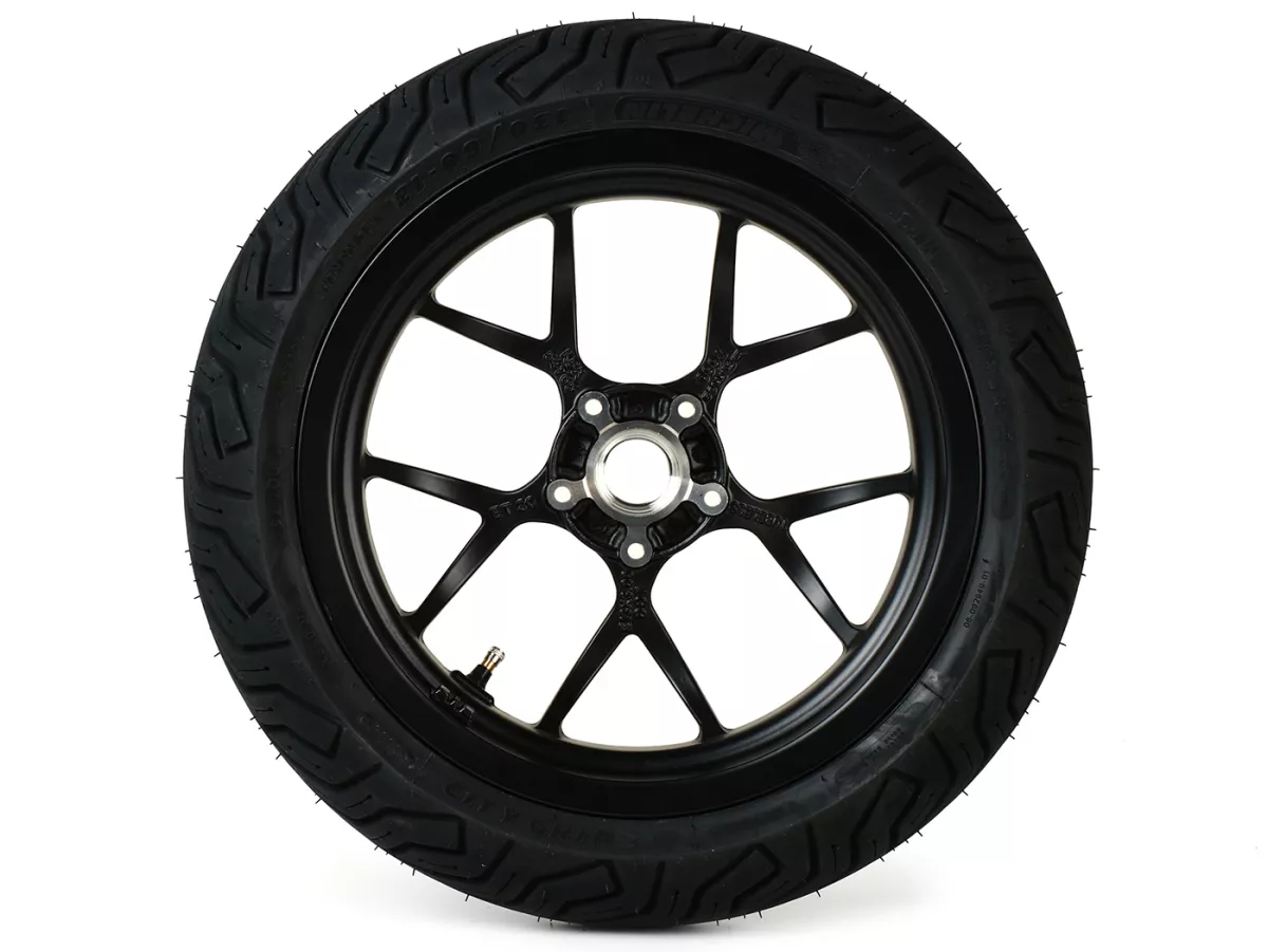 Llanta completa -BGM PRO SPORT 13 pulgadas- MICHELIN City Grip 2 140/60-13 - Vespa GTS, GTS Super, GTV, Sei Giorni, GT 60, GT, GT L 125-310cc - negro mate