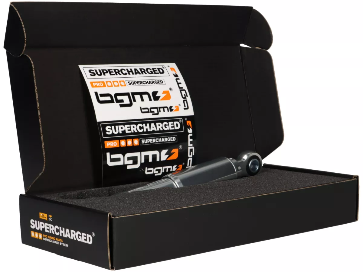 Shock absorber, front -BGM PRO TOURING- Vespa Largeframe Rally180/200 (VSD1T/VSE1T), Sprint150 (VLB1T), GT125 (VNL2T), GTR125 (VNL2T), TS125 (VNL3T), GL150 (VLA1T), Super (VNC/VBC), VNA, VNB, VBA, VBB, Wideframe V30-33, VM, VN, VL, GS150 / GS3 (VS1-5T), A