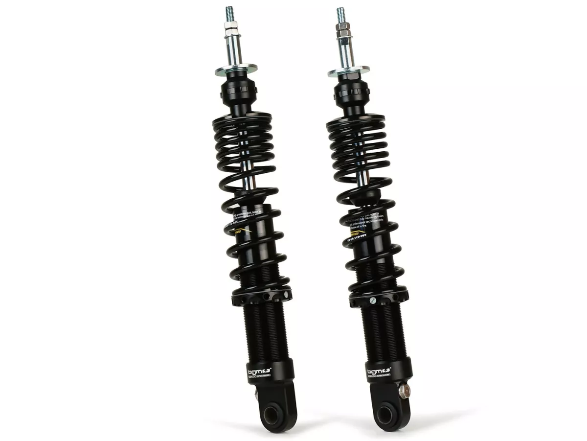 Jeu d'amortisseurs arrière -BGM PRO SC/R1 SPORT V2 - Vespa GT, GTL, GTV, GTS 125, 300, 310 (toutes les années), GTS SUPER 300 HPE, SUPERSPORT 300, SUPERTECH 300 HPE - noir