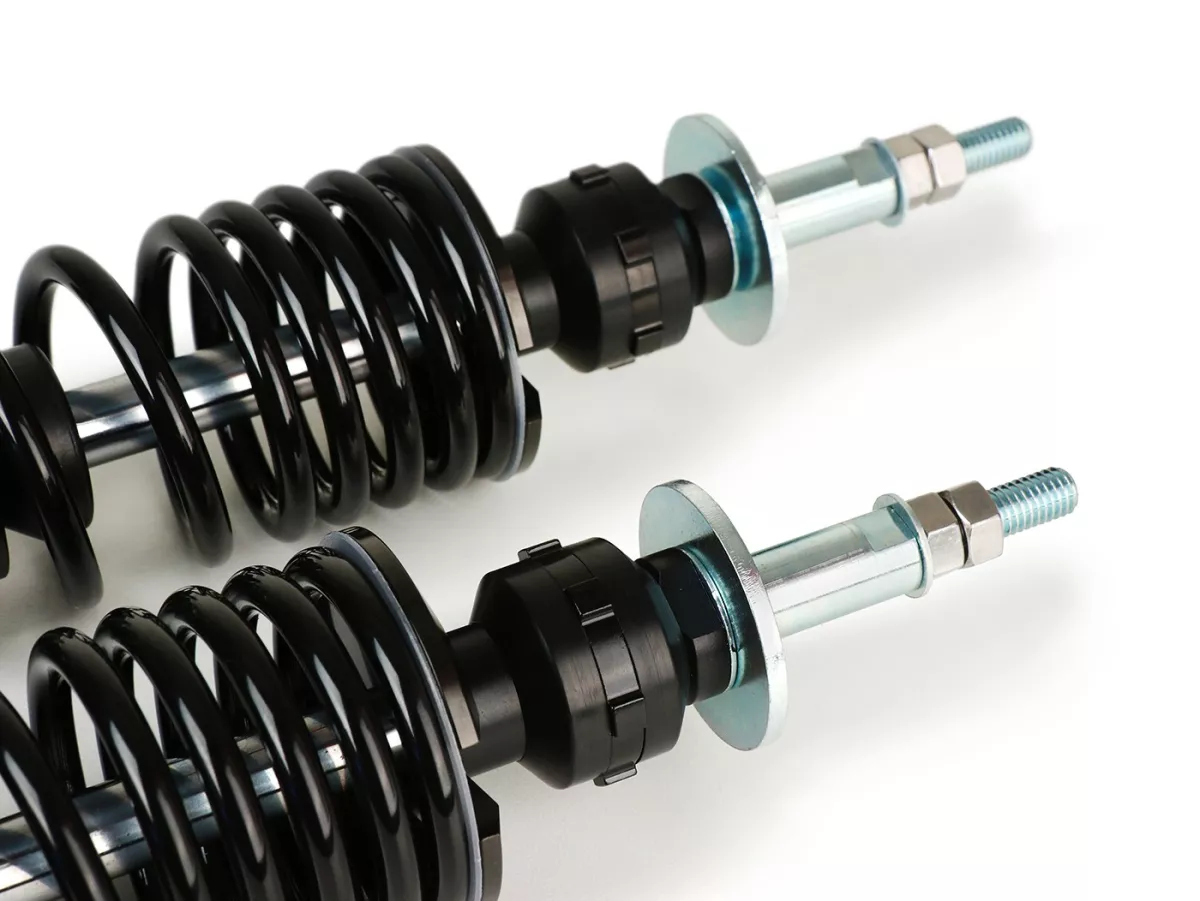 Jeu d'amortisseurs arrière -BGM PRO SC/R1 SPORT V2 - Vespa GT, GTL, GTV, GTS 125, 300, 310 (toutes les années), GTS SUPER 300 HPE, SUPERSPORT 300, SUPERTECH 300 HPE - noir