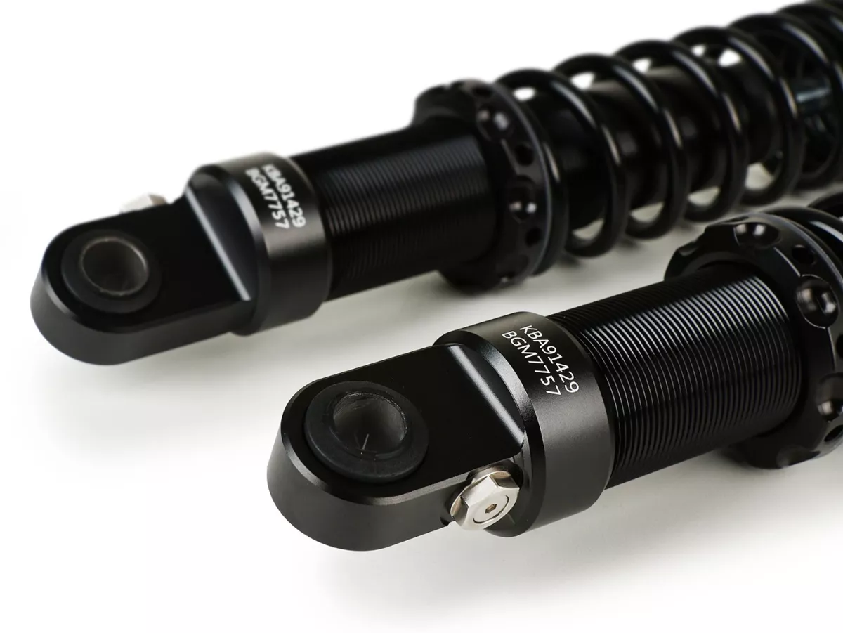 Jeu d'amortisseurs arrière -BGM PRO SC/R1 SPORT V2 - Vespa GT, GTL, GTV, GTS 125, 300, 310 (toutes les années), GTS SUPER 300 HPE, SUPERSPORT 300, SUPERTECH 300 HPE - noir