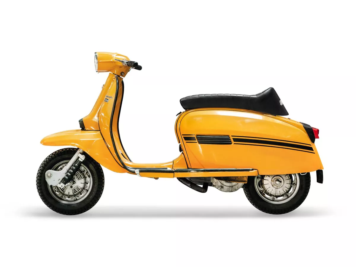 Amortiguador delantero incluido fuelle negro -BGM PRO 6Ts- Lambretta LI, LIS, SX, TV (series 2-3), DL, GP - Plata
