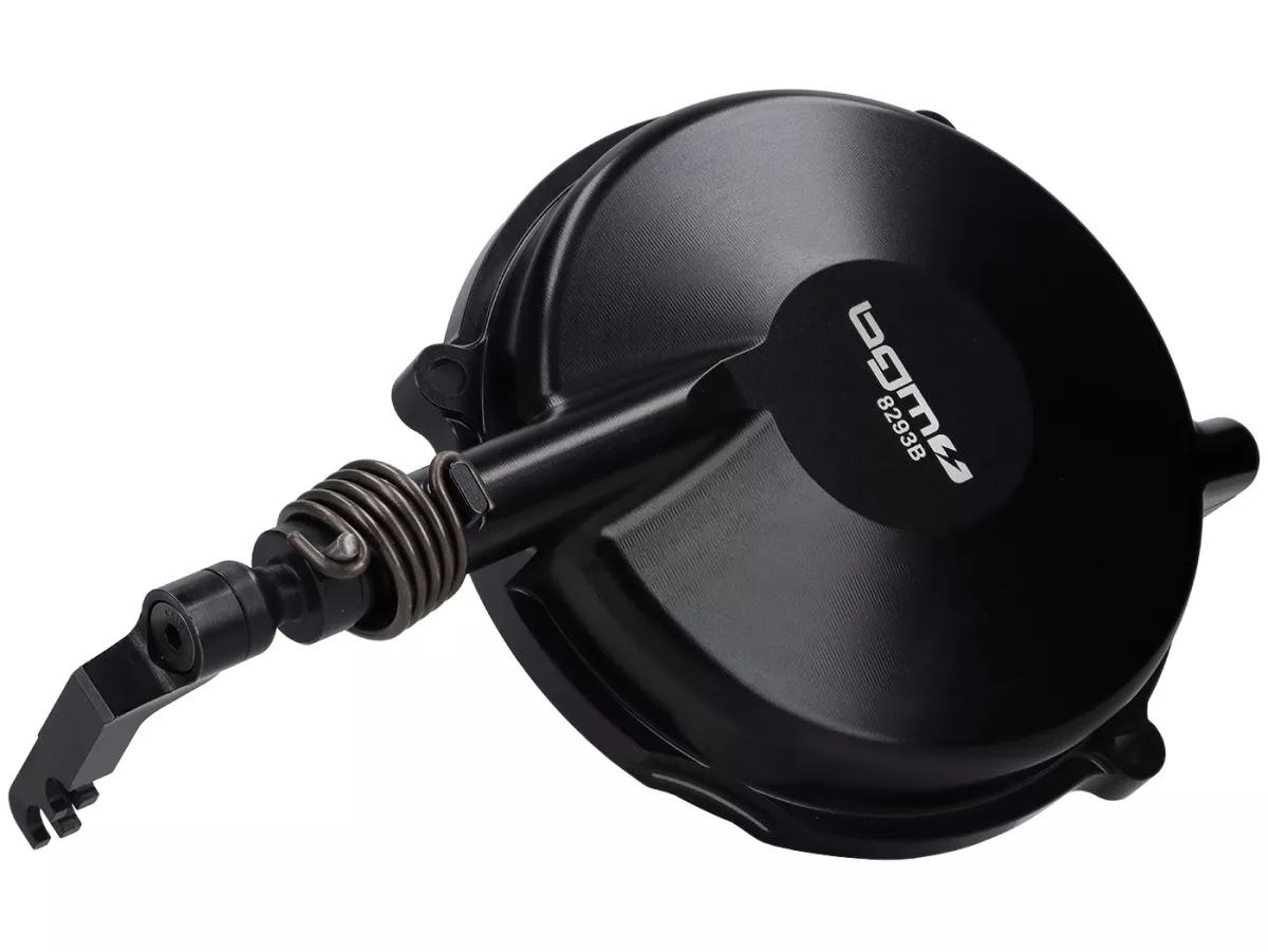 Carter d’embrayage complètement -BGM Pro Superstrong CNC Vespa Largeframe (1958-1962)- conversion en type d'embrayage Vespa PX pour Vespa VBA1T, VBB1T, VNA2T, VNB1T-VNB3T, VGLA1T, VGLB1T, noir