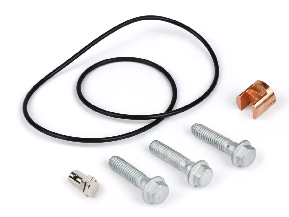 Tapa de embrague completa -BGM Pro Superstrong CNC Vespa Largeframe (1958-1962)- Conversión a embrague tipo PX para Vespa VBA1T, VBB1T, VNA2T, VNB1T-VNB3T, VGLA1T, VGLB1T, plata