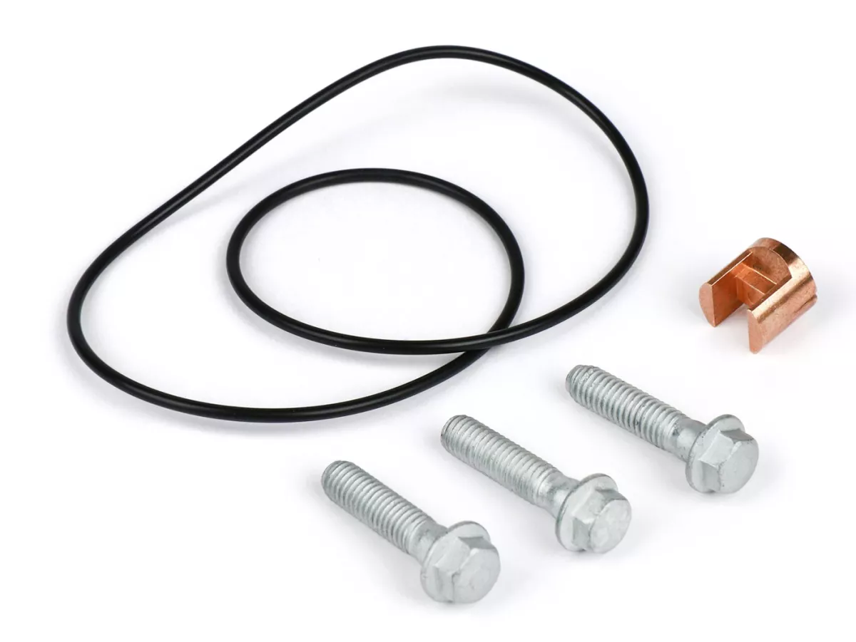 Tapa de embrague completa -BGM Pro Superstrong CNC Vespa Largeframe (1962-2016)- Vespa PX, T5 125cc, Cosa, Rally, Sprint, VNB4T-VNB6T, VBB2T, VNC1T, VLA1T, VBC1T, VNL2T, VNL3T, plata