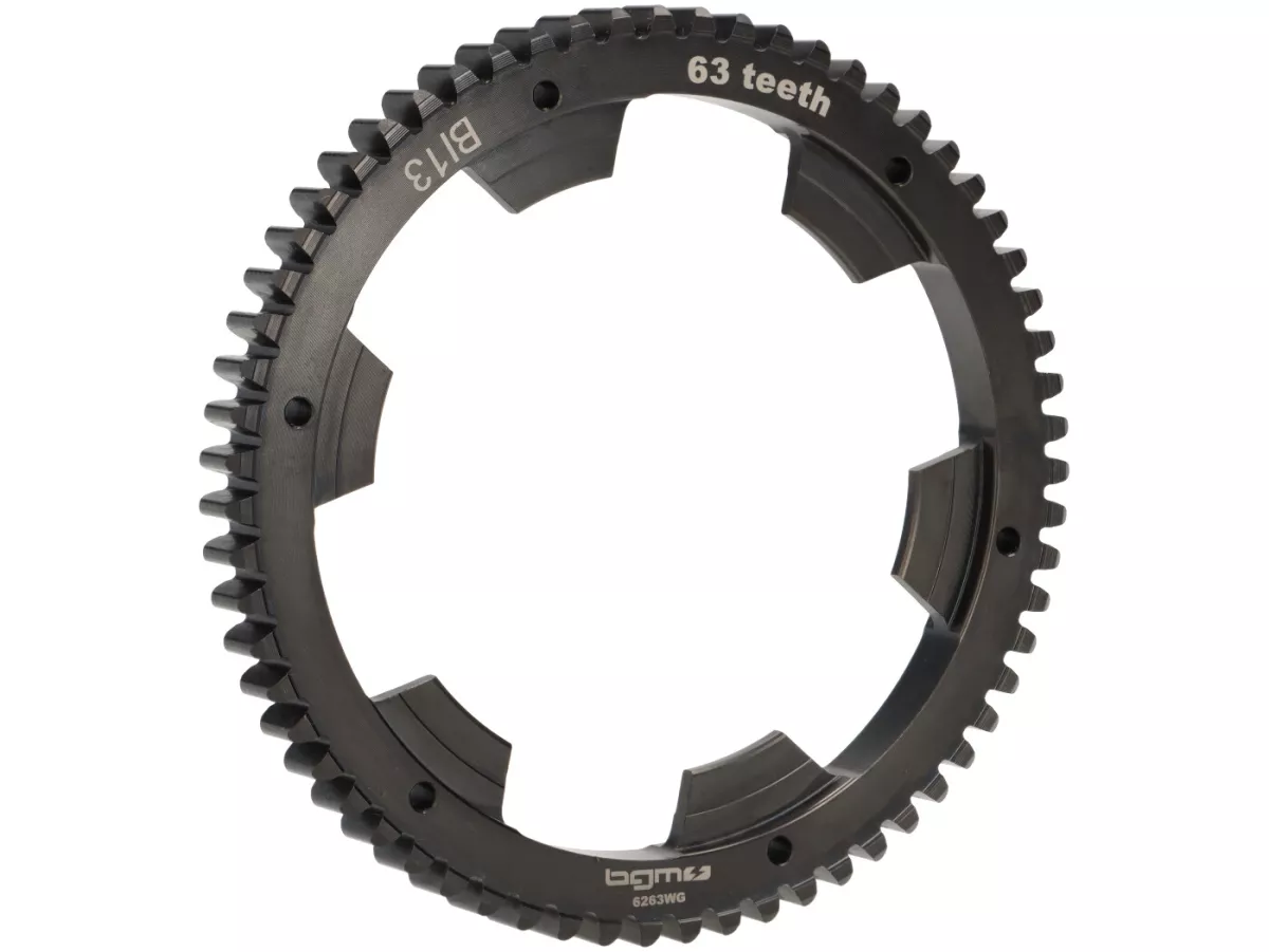 Clutch incl. conversion clutch cover and primary drive set -BGM Pro Superstrong 2.0 CR80 Ultralube SPORT Alu, type Cosa2/FL - primary gear BGM Pro 63 tooth (straight) - Vespa Largeframe VNA, VNB1T (-M68988), VBA (-M124018), VBB1T (-M9224), VGLA, VGLB, VNC
