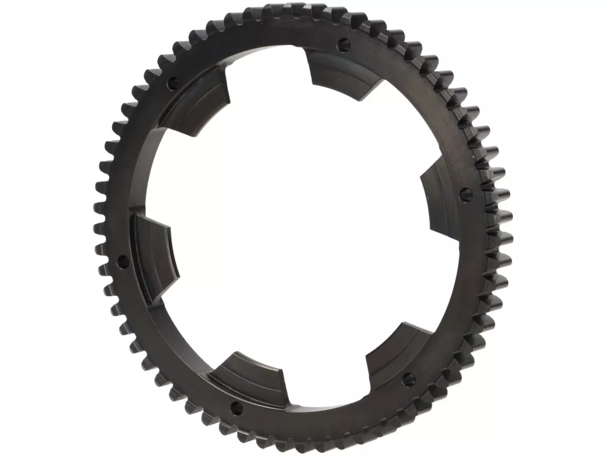 Clutch incl. conversion clutch cover and primary drive set -BGM Pro Superstrong 2.0 CR80 Ultralube SPORT Alu, type Cosa2/FL - primary gear BGM Pro 63 tooth (straight) - Vespa Largeframe VNA, VNB1T (-M68988), VBA (-M124018), VBB1T (-M9224), VGLA, VGLB, VNC