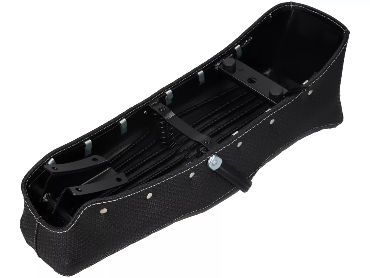 Seat -BGM PRO- Lambretta GP 200 electronic - Vintage black with white stitching