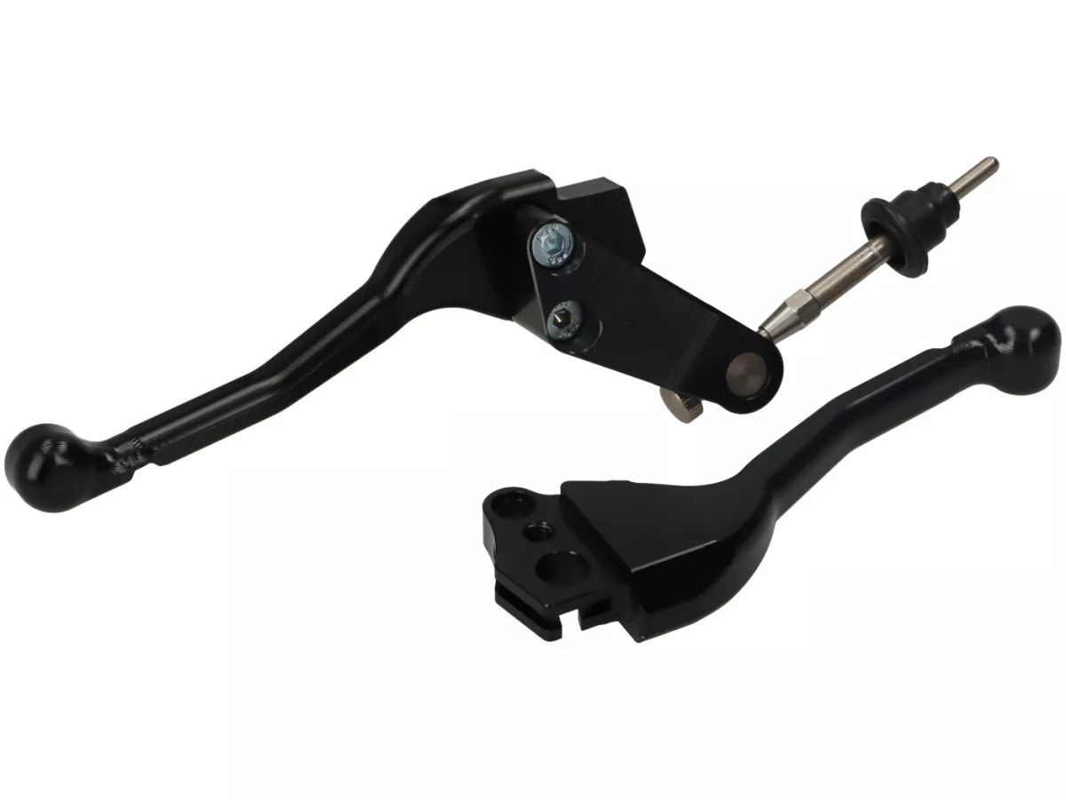Rempomp voor -8.1 OTTOPUNTOUNO- zuiger Ø=11mm, CNC - Vespa 50N, 50L, 50R - kleine ronde koplamp (Ø105mm)- rechts, zwart