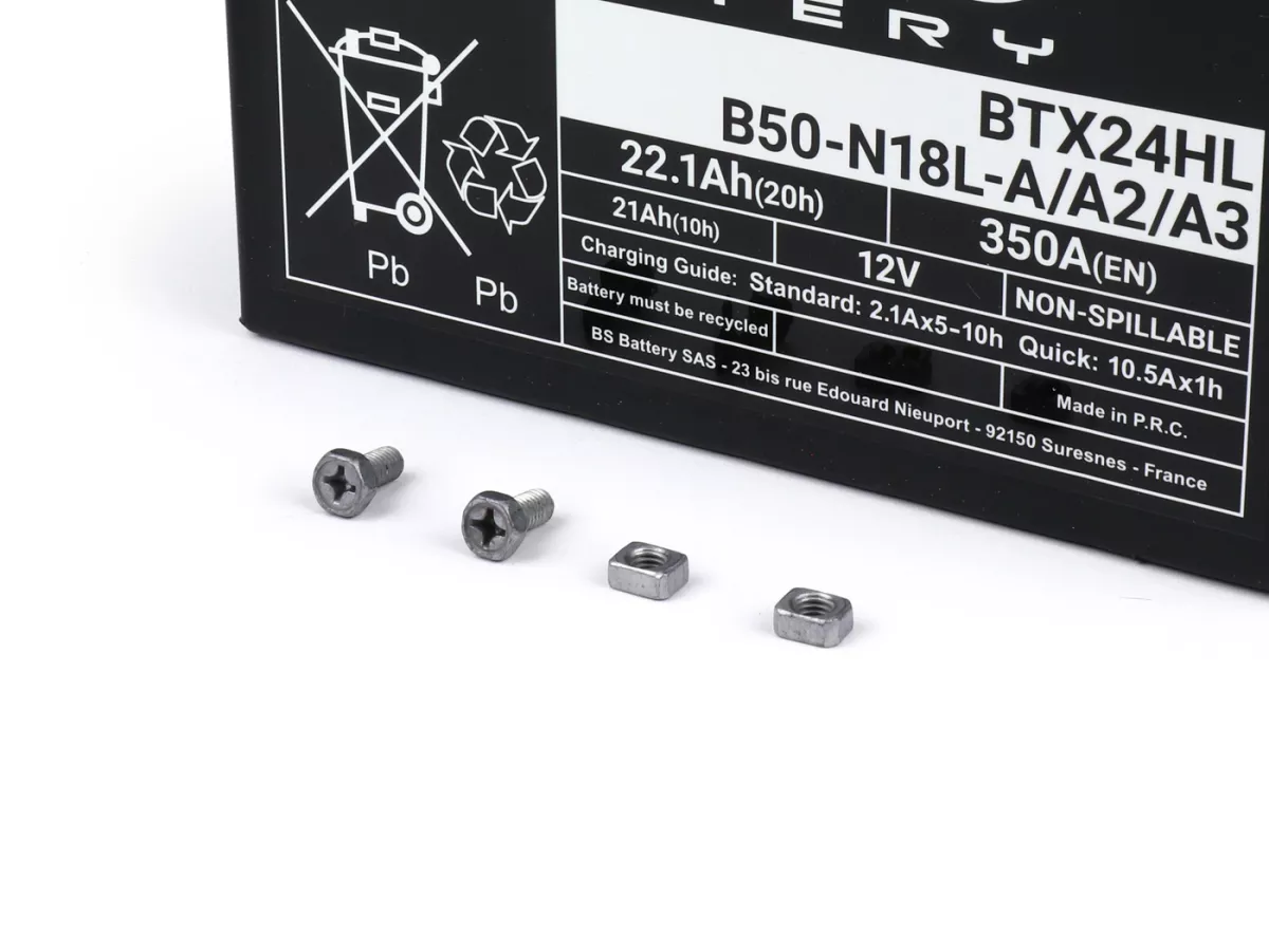 Baterai (SLA/Gel), bebas perawatan -BS BATERAI B50-N18L-A 12N18-3A, 12V 20Ah, 205x90x162mm
