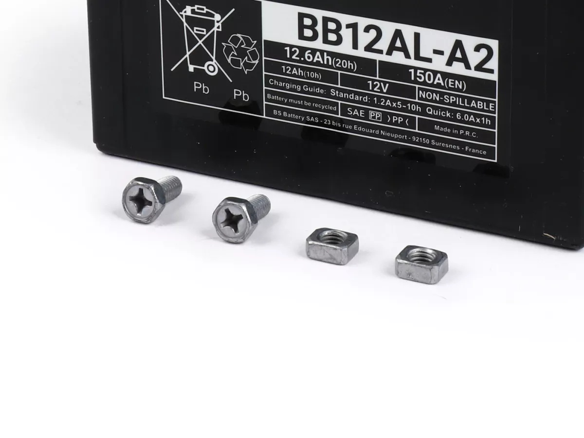 Accu (SLA/Gel), onderhoudsvrij -BS BATTERY BB12AL-A2, 12V 12Ah, 134x80x160mm