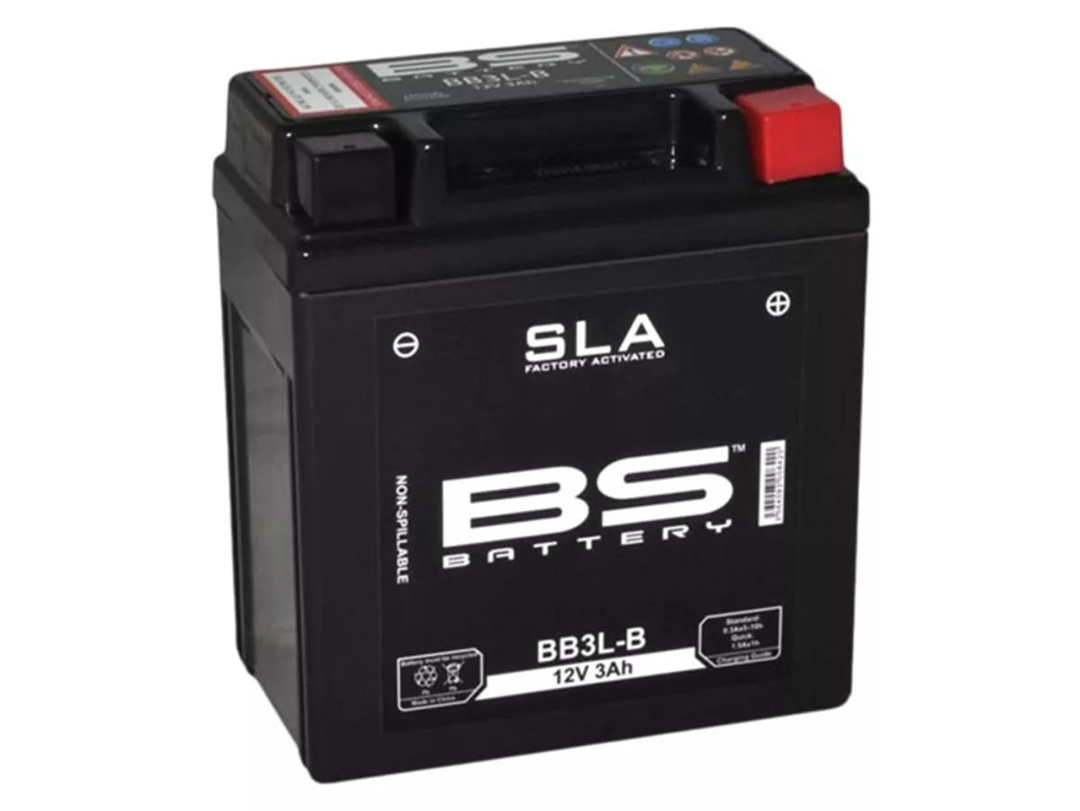Battery (SLA/gel), maintenance-free -BS BATTERY BB3L-A/B, 12V, 3Ah, 99x56x110mm