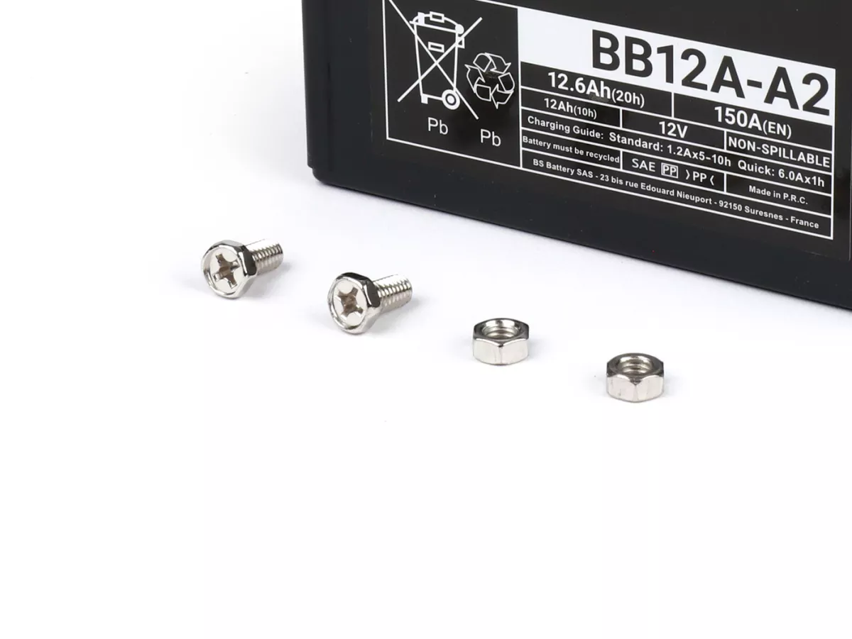 Accu (SLA/Gel), onderhoudsvrij -BS BATTERY BB12A-A/B, 12N12A-4A-1, 12V 12Ah, 136x82x162mm
