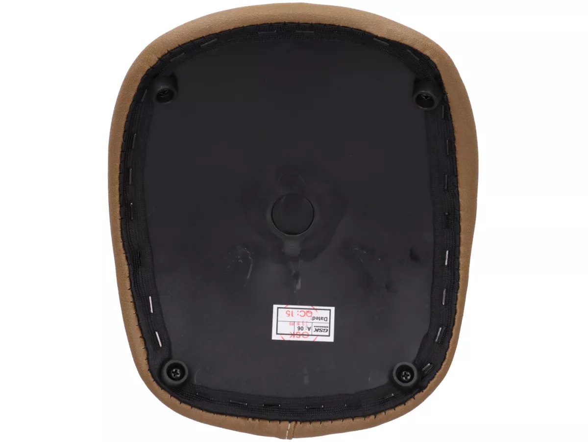 Top case back rest  - PIAGGIO- Vespa- 32l - light brown (Sand 143) - Vespa Primavera 50-150, Vespa Sprint 50-125