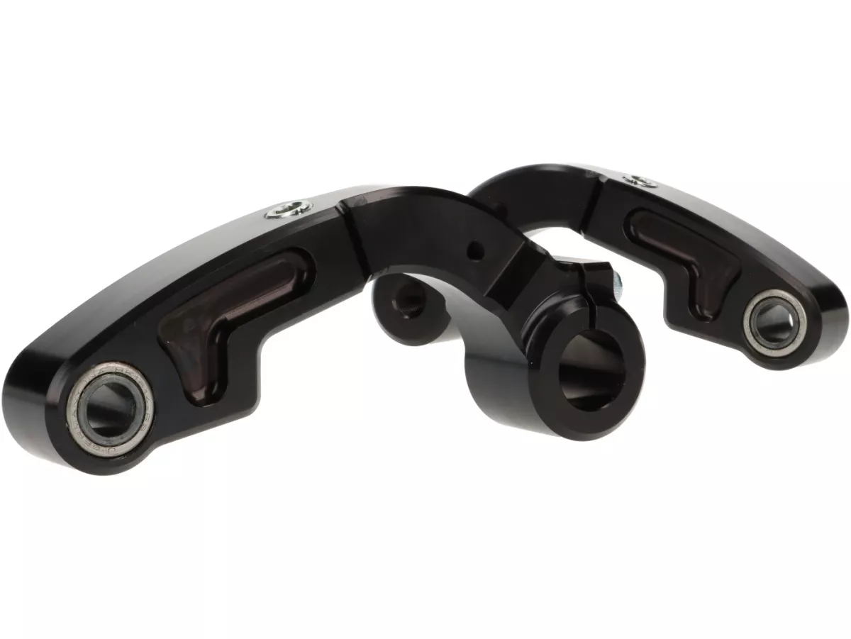 Pair of CNC fork links for antidive brakes -CASA PERFORMANCE- Lambretta DL, GP, LI, LIS, SX, TV - with shock absorber mount