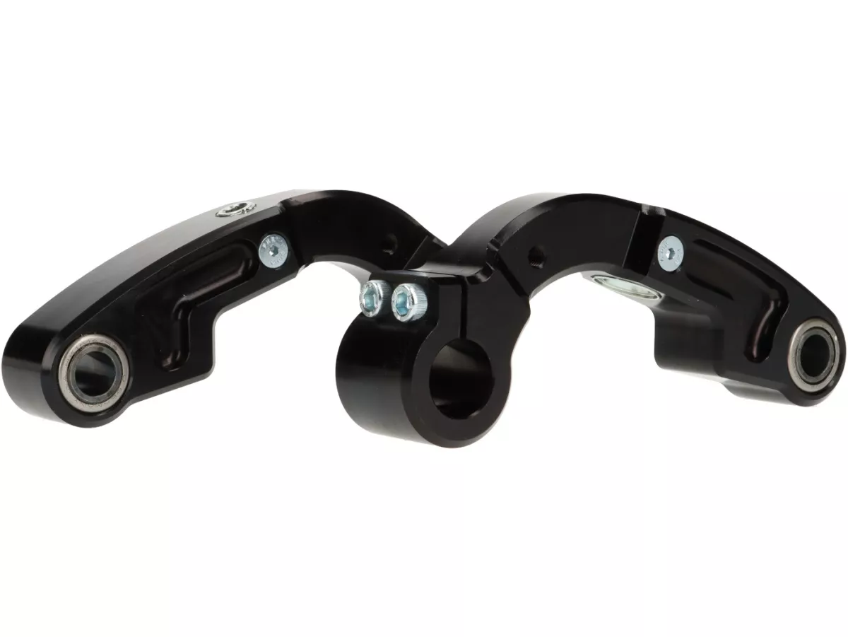 Pair of CNC fork links for antidive brakes -CASA PERFORMANCE- Lambretta DL, GP, LI, LIS, SX, TV - with shock absorber mount