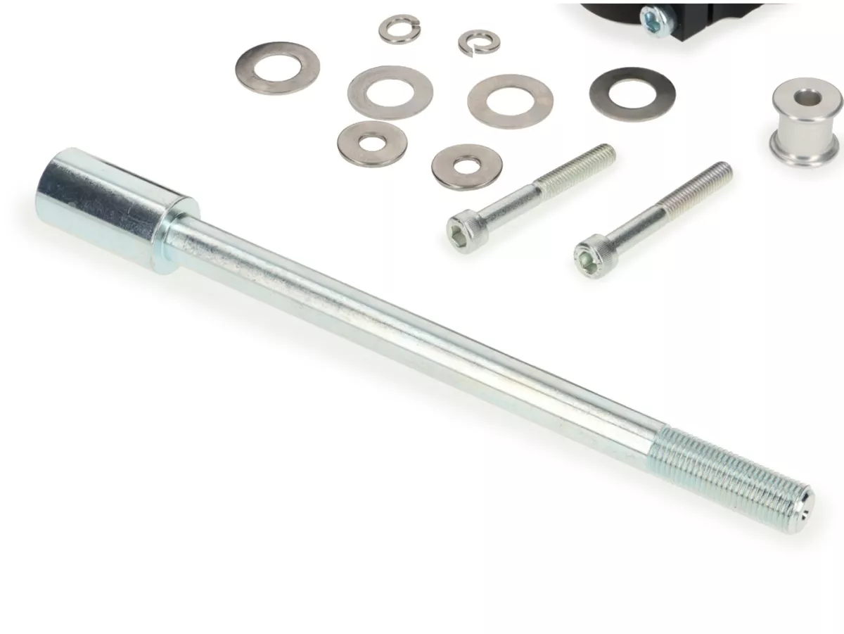 Pair of CNC fork links for antidive brakes -CASA PERFORMANCE- Lambretta DL, GP, LI, LIS, SX, TV - with shock absorber mount