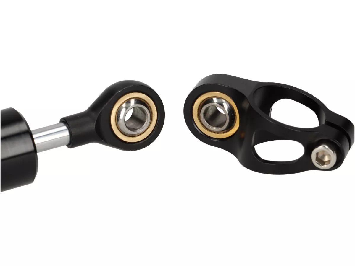 Stuurdemper incl. bevestiging -CTP aluminium- Vespa Largeframe VBA1T (-110487), VBB1T, VBB2T, 150 GL (VGLA1T, VGLB1T)