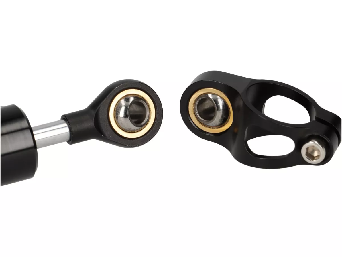 Stuurdemper incl. bevestiging -CTP aluminium- Vespa Largeframe VBA1T (-110487), VBB1T, VBB2T, 150 GL (VGLA1T, VGLB1T)