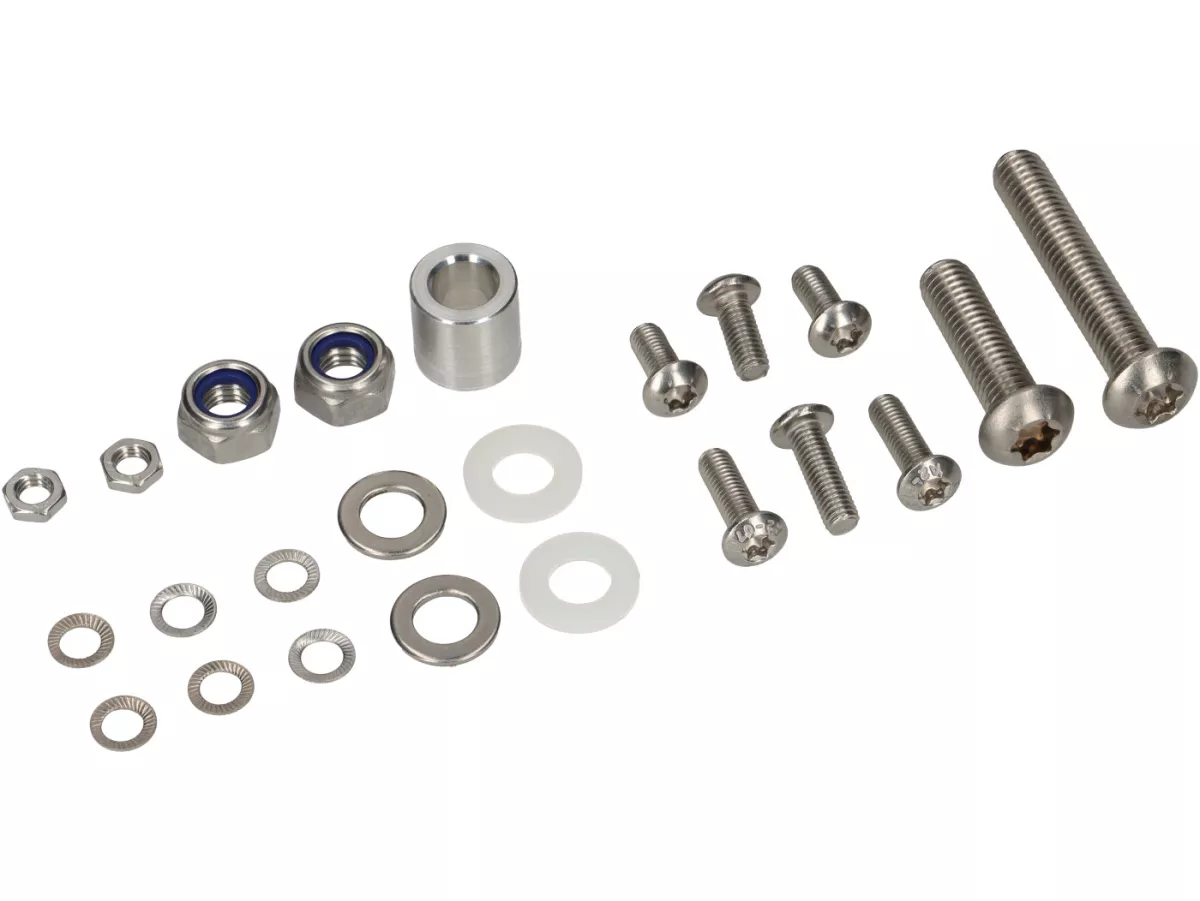 Stuurdemper incl. bevestiging -CTP aluminium- Vespa Largeframe VBA1T (-110487), VBB1T, VBB2T, 150 GL (VGLA1T, VGLB1T)