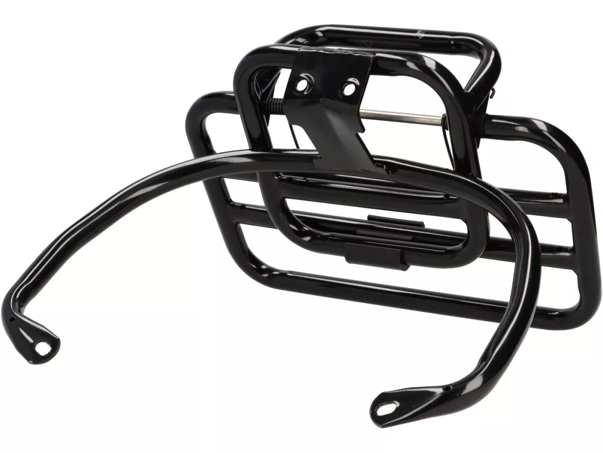 Portapacchi posteriore pieghevole -DMP- Vespa GT, GTL, GTV, GTS, GTS Super, GT60 - 125-200-250-300cc - nero lucido