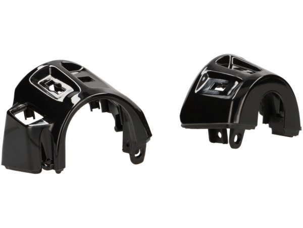 Light switch - indicator switch housing set -DMP- Vespa GTS 125-300 RST/Keyless 2023 - glossy black