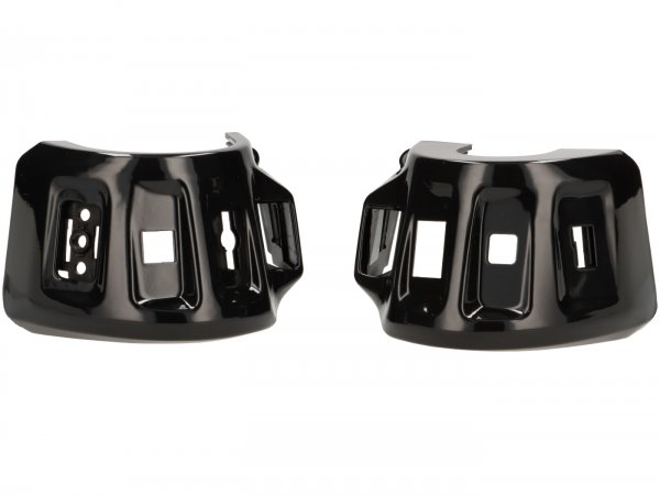 Light switch - indicator switch housing set -DMP- Vespa GTS 125-300 RST/Keyless 2023 - glossy black