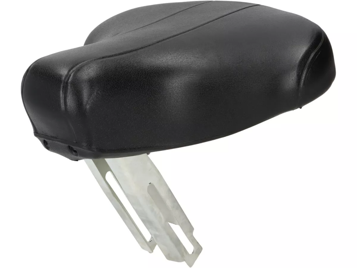 Saddle -DMP- Piaggio Ciao - square seat post - black