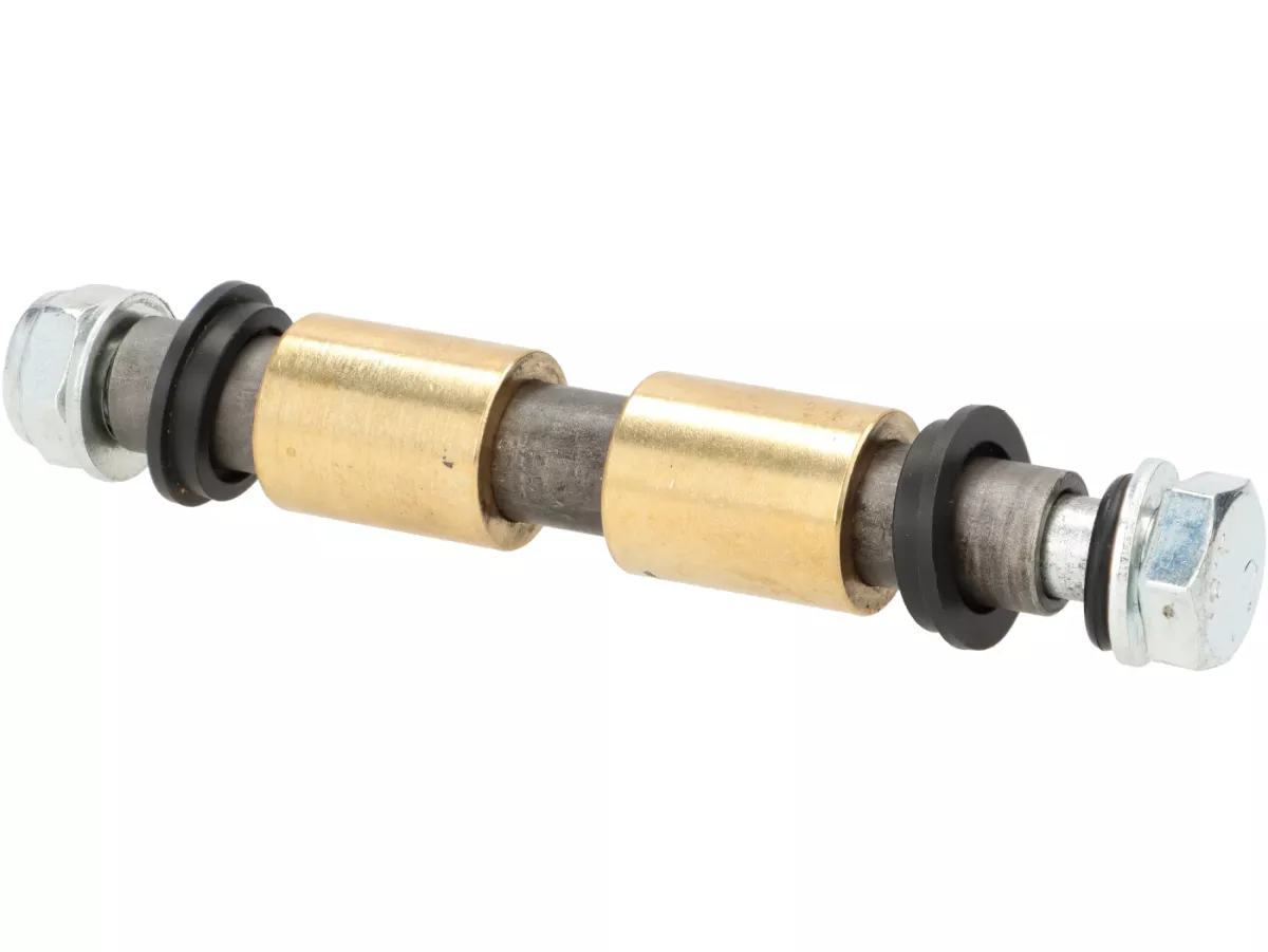 Swingarm boutenset incl. moer en bussen voor swingarm lager -DMP- voor Piaggio Bravo, Gilera Citta - 12cm