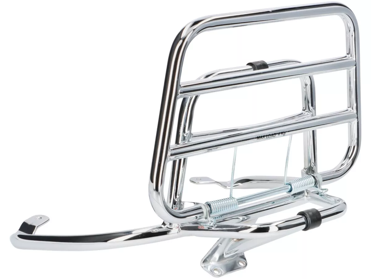Opklapbaar bagagerek achter -PIAGGIO- Vespa Sprint, Primavera, Sprint Elettrica, Primavera Elettrica - chroom
