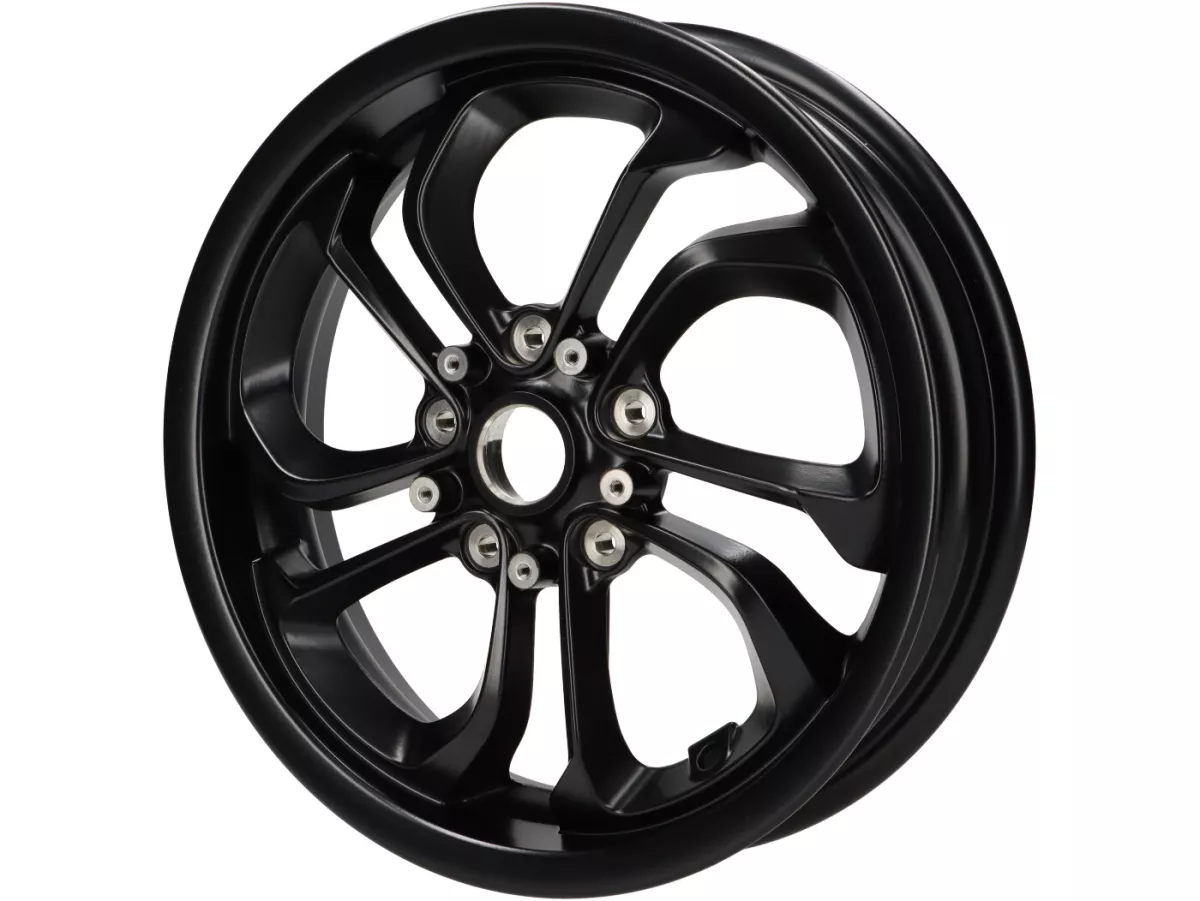 Front rim 3.00x12 -PIAGGIO- Vespa GTV HPE 300-310 RST Euro 5/5+ Keyless ABS 4T 4V LC - black matt