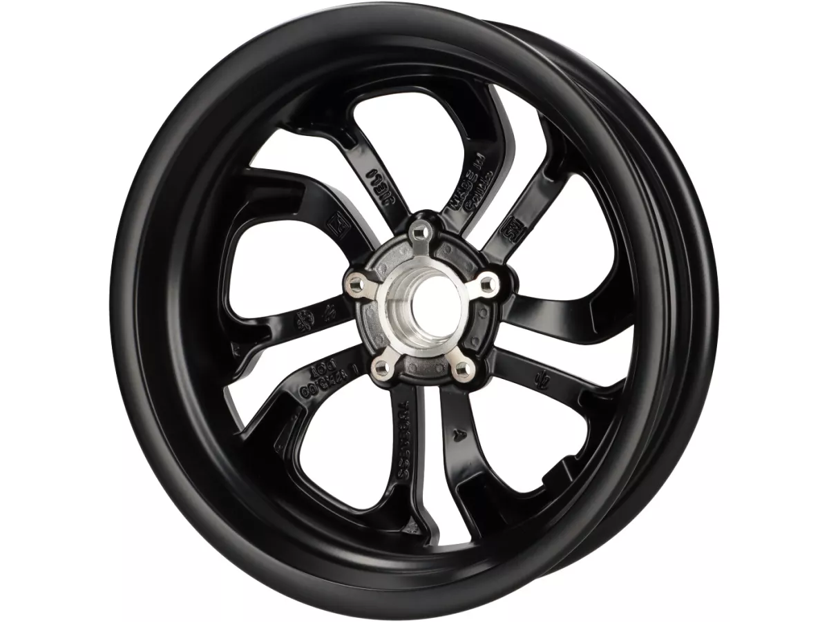 Rear rim 3.00x12 -PIAGGIO- Vespa GTV HPE 300-310 RST Euro 5/5+ Keyless ABS 4T 4V LC - black matt