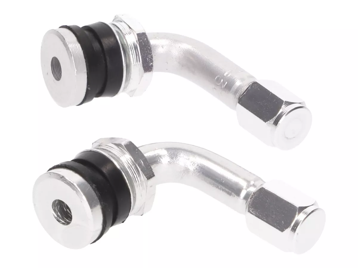 Set katup untuk ban -101 OCTANE- 90° - perak