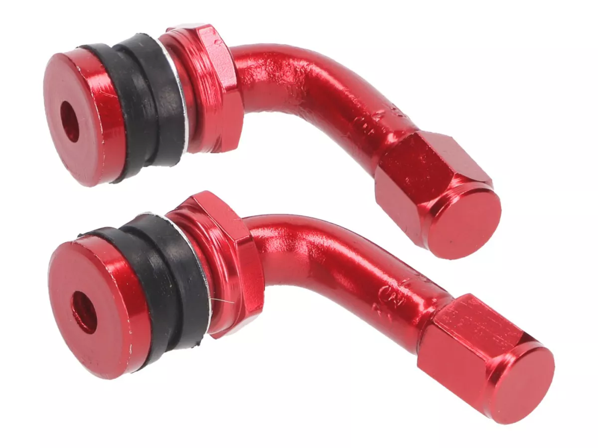 Ventielset voor banden -101 OCTANE- 90° - rood