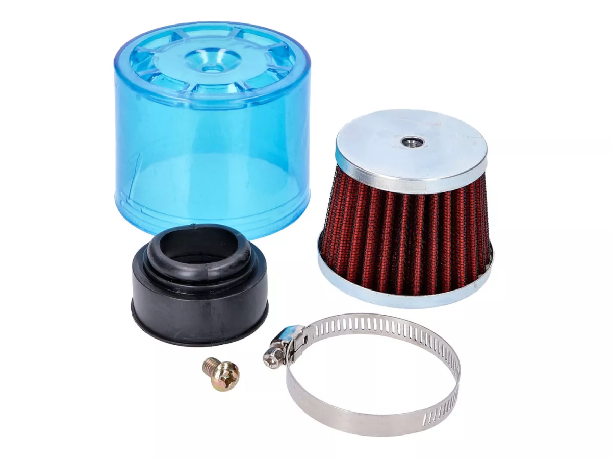 Filtre à air Air-System -101 OCTANE- 38mm droit bleu