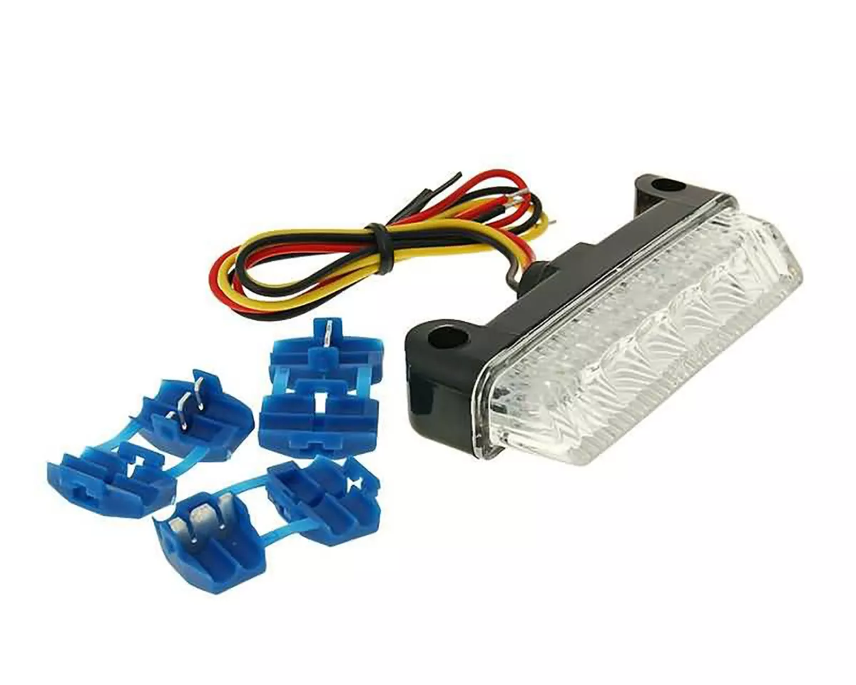 tail light assy LED clear -101 OCTANE- 78x16mm universal