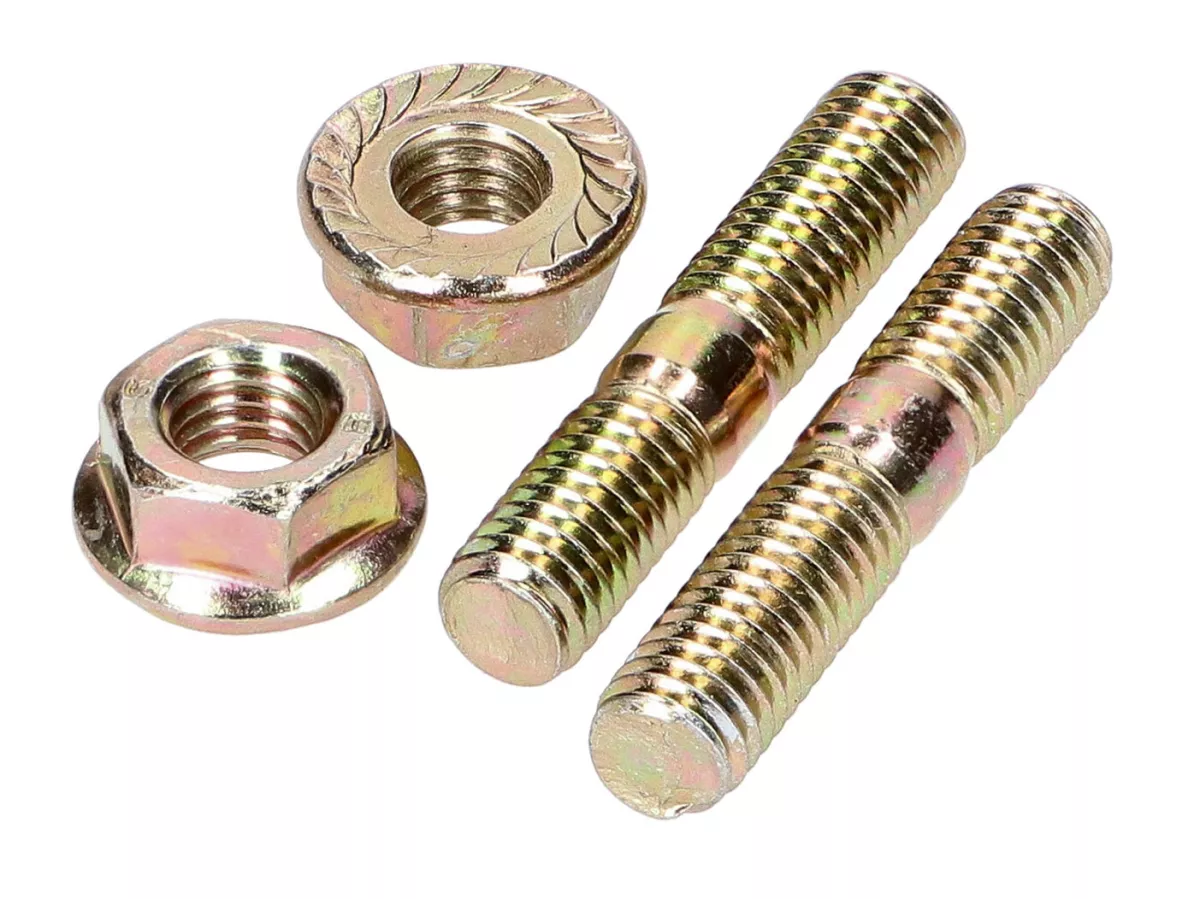 Bultar -101 OCTANE- Avgasbultsats inkl. muttrar - M6x32mm