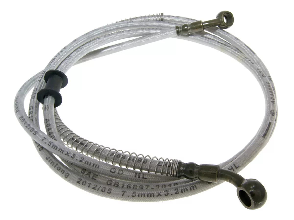 Brake hose, rear -OEM QUALITY- GY6 125-150 - braided steel coated