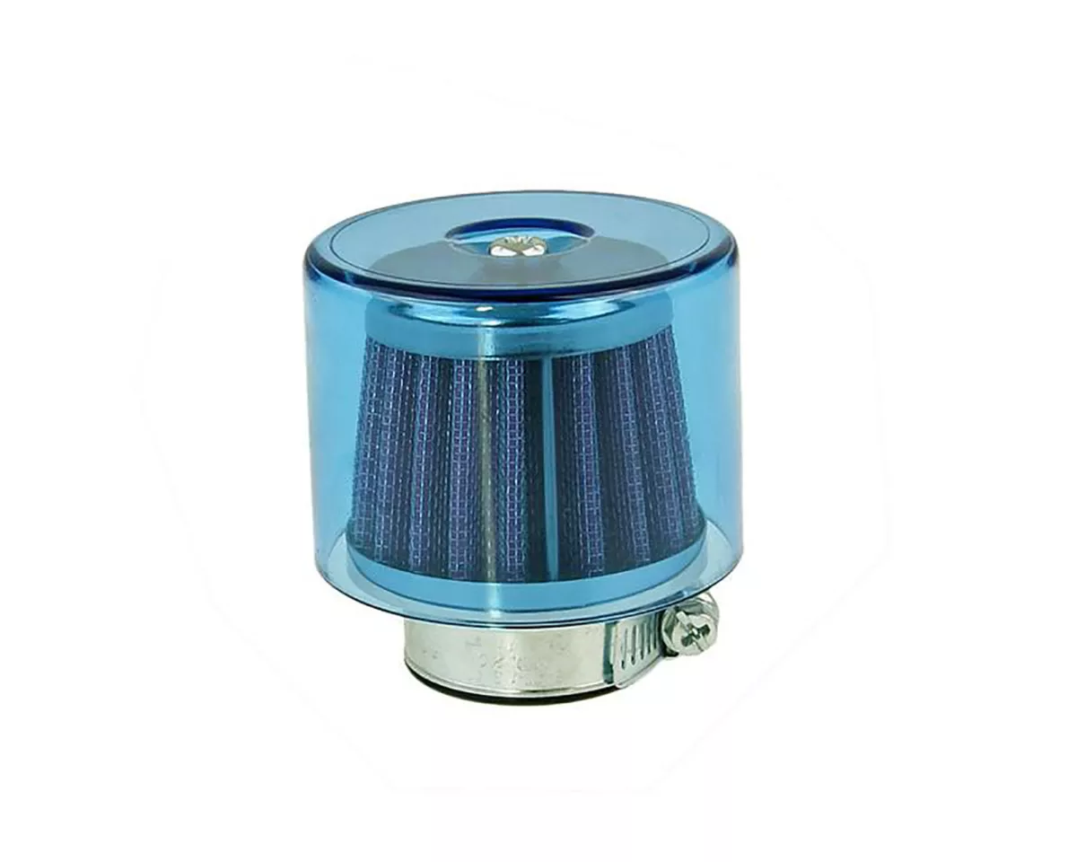 Saringan udara Sistem Udara -101 OCTANE- 35mm biru lurus
