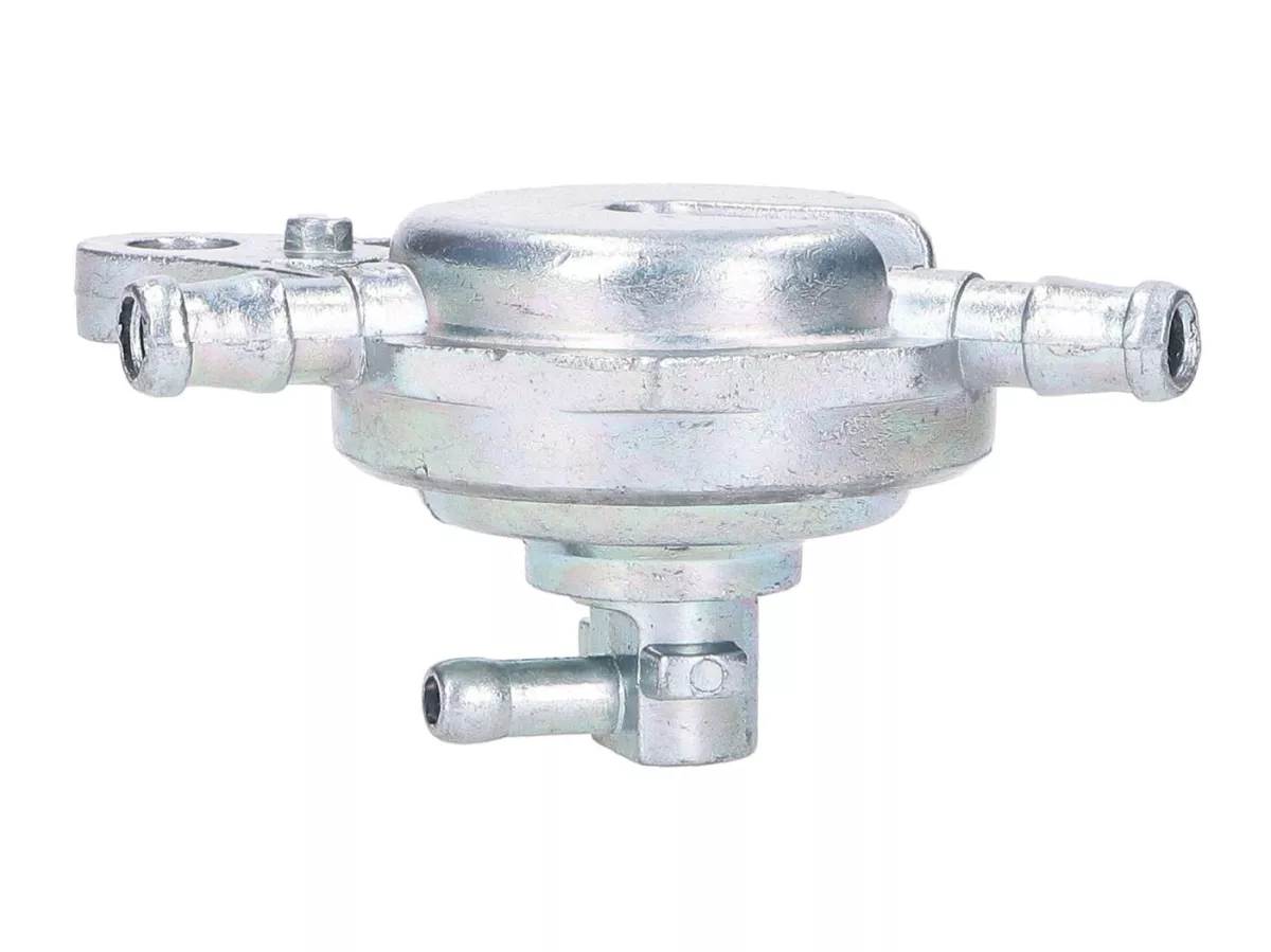 Fuel tap -101 OCTANE- vacuum - new version for GY6 50-150ccm - three connections