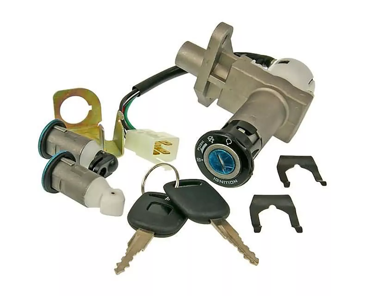 key switch lock set complete - version 1 -101 OCTANE- for China Scooter GY6 125/150cc