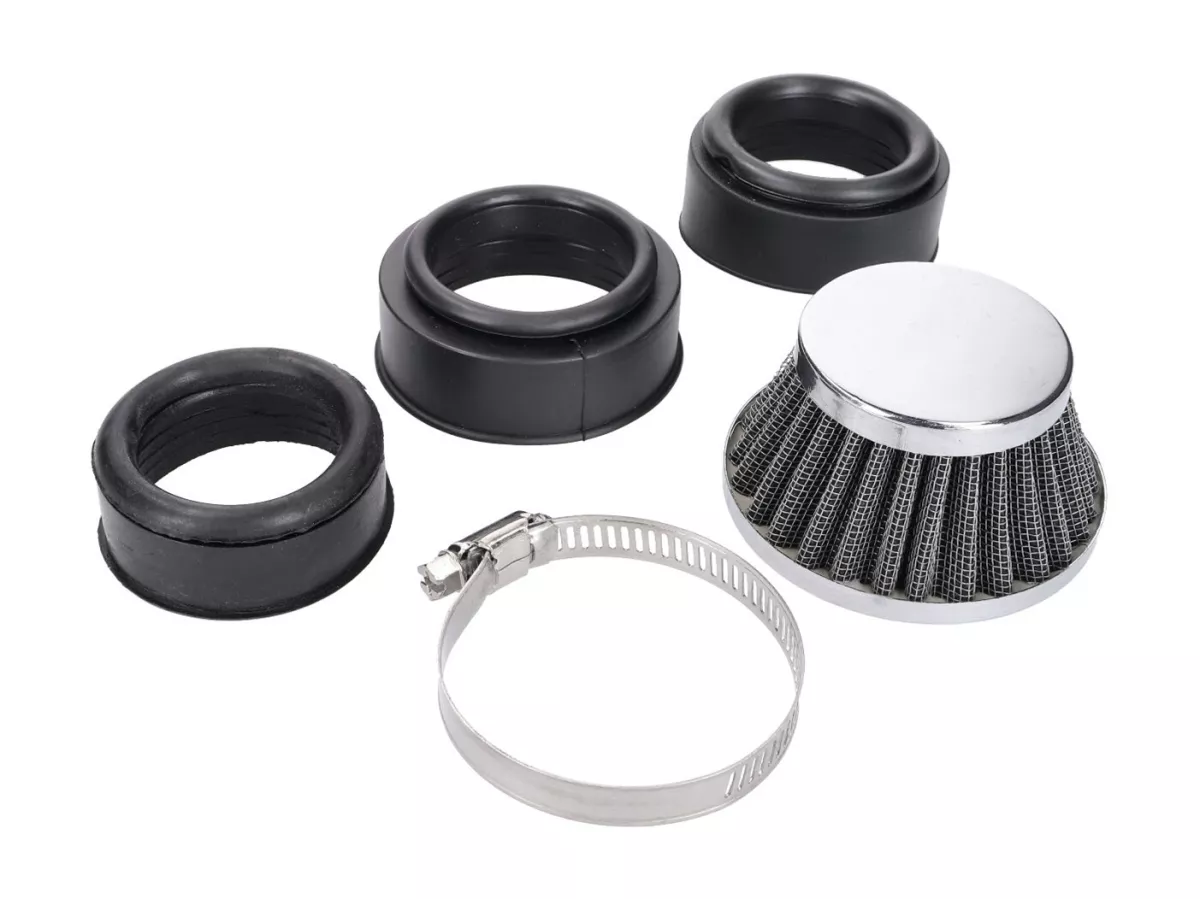 Filtro aria -101 OCTANE- Powerfilter Shorty 44-54mm cromato