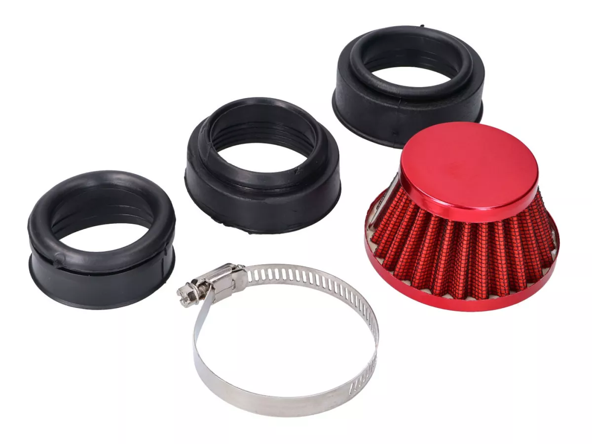 Filtro aria -101 OCTANE- Powerfilter Shorty 44-54mm rosso