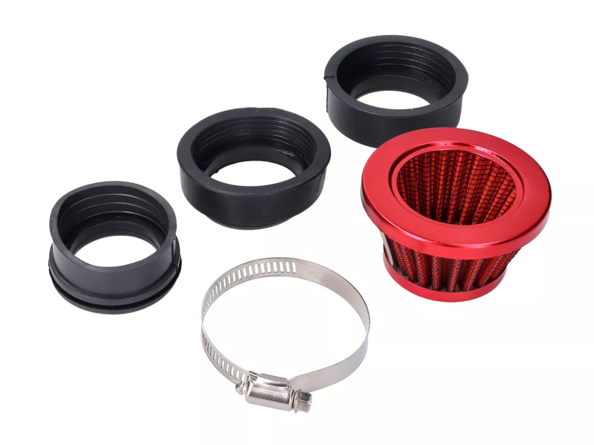 Filtro aria -101 OCTANE- Powerfilter Shorty 44-54mm rosso